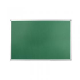 Q-Connect Aluminium Frame Felt Noticeboard with Fixing Kit 900x600mm Green 54034203 KF26063