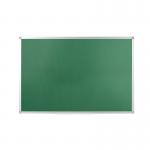 Q-Connect Aluminium Frame Felt Noticeboard with Fixing Kit 900x600mm Green 54034203 KF26063
