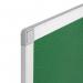 Q-Connect Aluminium Frame Felt Noticeboard with Fixing Kit 900x600mm Green 54034203 KF26063