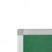 Q-Connect Aluminium Frame Felt Noticeboard with Fixing Kit 1800x1200mm Green 54034205 KF26065
