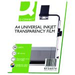 Q-Connect Inkjet Over Head Projector Film (Pack of 50) KF26074 KF26074