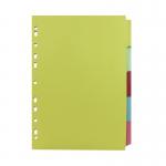 Q-Connect 5-Part Subject Divider Multi-Punched A4 (50 Pack) KF26081Q KF26081Q