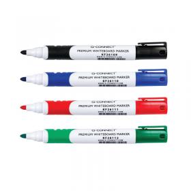 Q-Connect Premium Whiteboard Marker Bullet Tip Assorted (Pack of 4) KF26113 KF26113