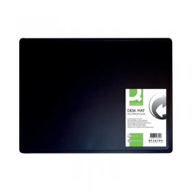 Q-Connect PP Desk Mat with Non-Slip Surface 40x53 Black KF26794 KF26794