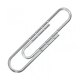Q-Connect Round Wavy Paperclips 77mm Pack of 100 KF27004 KF27004