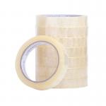 This picture shows a pack of Q-Connect sticky tapes, specifically their adhesive tape measuring 19mm x 66m. The pack contains 8 rolls, each with the Q-Connect logo printed on the core. The tapes are neatly organized and stacked on top of each other, ready to be used. The packaging has a clean and simple design, with the product name and size prominently displayed.