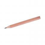 In the photograph, there are a large quantity of Q-Connect Traditional Pencils and Half Pencils neatly arranged in a pack of 144. The pencils have a classic design with a glossy wooden finish and colored erasers. Each pencil is sharp and ready for use.