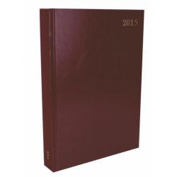 Cheap Stationery Supply of Condiary A4 2015 Diary Two Days Per Page Burgundy KF2A4BG15 Office Statationery