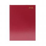 Desk Diary 2 Page Per Day A4 Burgundy 2025 KF2A4BG25 KF2A4BG25