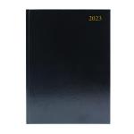 Desk Diary 2 Pages Per Day A4 Black 2023 KF2A4BK23 KF2A4BK23