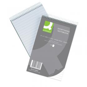 Q-Connect Feint Ruled Shorthand Notebook 300 Pages 203x127mm (10 Pack) 31002 KF31002