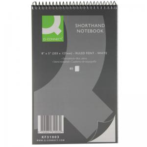 Photos - Notebook Q-Connect Feint Ruled Shorthand  160 Pages 203x127mm 20 Pack 