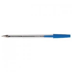 Q-Connect Ballpoint Pen Medium Blue (Pack of 20) KF34043 KF34043