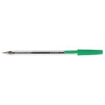Q-Connect Ballpoint Pen Medium Green (Pack of 20) KF34045 KF34045