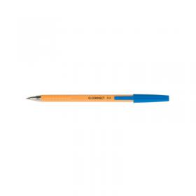 Q-Connect Ballpoint Pen Fine Blue (Pack of 20) KF34047 KF34047