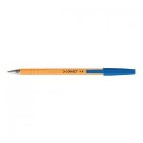 Q-Connect Ballpoint Pen Fine Blue (Pack of 20) KF34047 KF34047