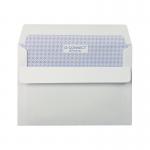 This picture shows a pack of 1000 Q-Connect C6 Envelopes in white. Each envelope has a low window and self-seal closure. The envelopes are made of 90gsm paper and are ideal for mailing A6-sized items.
