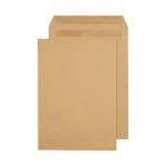 The image shows a pack of 250 Q-Connect C4 envelopes. The envelopes are made of 90gsm manilla paper and have a self-seal closure. They are designed to fit A4 sized papers comfortably. The envelopes have a pocket style and are ideal for everyday use. The pack is clearly labeled, making it easy to identify and organize.