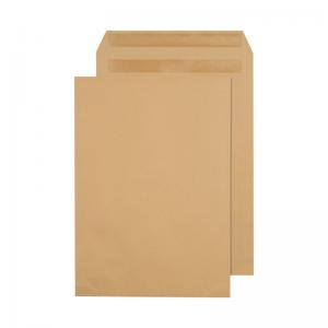 Q-Connect C4 Envelopes Pocket Self Seal 90gsm Manilla Pack of 250