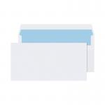 Q-Connect DL Envelopes Plain Wallet Self Seal 80gsm White (1000 Pack) KF3454 KF3454