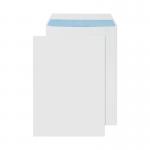 The image shows a stack of Q-Connect C4 envelopes, each with a self-seal closure. These envelopes are A4 size and have a weight of 90gsm. They are all white in color and come in a pack of 250.