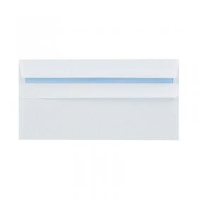 Q-Connect DL Envelopes Recycled Self Seal 100gsm White (Pack of 500) KF3504 KF3504