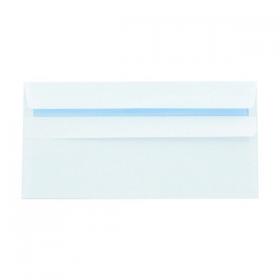 Q-Connect DL Envelopes Recycled Self Seal 100gsm White (Pack of 500) KF3504 KF3504