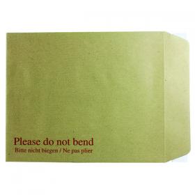 Q-Connect Envelope 267x216mm Board Back Peel and Seal 115gsm Manilla (Pack of 125) KF3519 KF3519