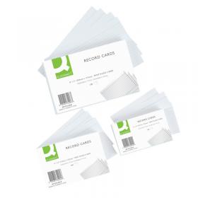 Q-Connect Record Card 127x76mm Ruled Feint White (100 Pack) KF35204 KF35204