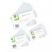 Q-Connect Record Card 127x76mm Ruled Feint White (100 Pack) KF35204 KF35204