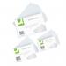 Q-Connect Record Card 127x76mm Ruled Feint White (100 Pack) KF35204 KF35204