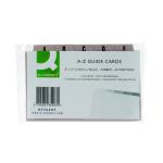 Q-Connect Guide Card 5x3 Inch A-Z Buff (Pack of 25) KF35207 KF35207