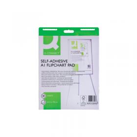 Q-Connect Self-Adhesive Flipchart Pad A1 30 Sheet (Pack of 2) KF37003 KF37003