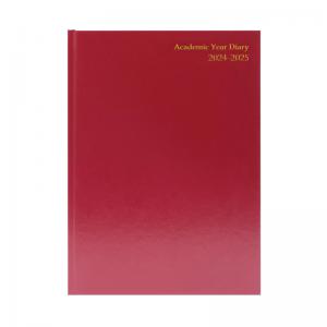 Image of Academic Diary Week To View A4 Burgundy 2024-25 KF3A4ABG24 KF3A4ABG24