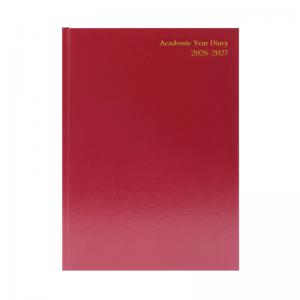 Academic Diary Week To View A4 Burgundy 2026-2027 KF3A4ABG26