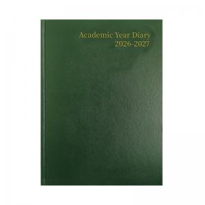 Academic Diary Week To View A4 Green 2026-2027 KF3A4AGN26 KF3A4AGN26