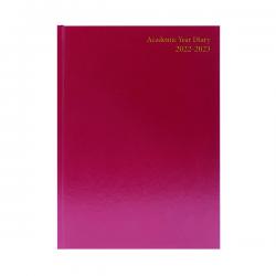 Cheap Stationery Supply of Academic Diary Week To View A5 Burgundy 2022-2023 KF3A5ABG22 KF3A5ABG22 Office Statationery