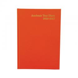 5 Star Academic Diary Week To View A5 Orange 2026-2027 FS669201 KF3A5AOR26