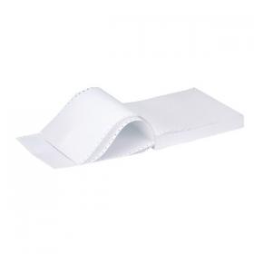 Q-Connect 11x9.5 Inches 1-Part 60gsm Plain Micro-Perforated Listing Paper (Pack of 2000) C16MP KF50066
