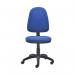The image shows two VOW high back chairs, one in blue, measuring 600x600x1000-1130mm. The chairs are from the Jemini range and are designed for office use. They feature a high back for added comfort and support while working.