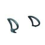 Jemini Fixed Loop Arms for use with Sheaf Chairs 370x295x120mm Black (Pack of 2) KF50190 KF50190
