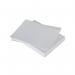 The image features a pack of 500 sheets of white, A4 sized speciality bank paper from Q-Connect. The thin, 50gsm paper has a smooth texture, and is perfect for use in various applications such as printing, writing, or crafting.