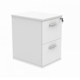 Astin 2 Drawer Filing Cabinet 540x600x710mm Arctic White KF70011 KF70011