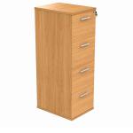 Astin 4 Drawer Filing Cabinet 540x600x1358mm Norwegian Beech KF70013 KF70013