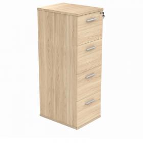 Astin 4 Drawer Filing Cabinet 540x600x1358mm Canadian Oak KF70014 KF70014