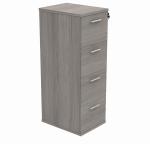 Astin 4 Drawer Filing Cabinet 540x600x1358mm Alaskan Grey Oak KF70016 KF70016