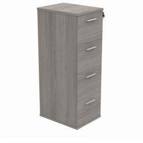 VOW Astin 4 Drawer Filing Cabinet 540x600x1358mm Alaskan Grey Oak KF70016 KF70016