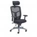 Jemini Fonz Mesh Back Operator Chair Adjustable Headrest and Arms 720x720x1225-1305mm Black KF70017 KF70017