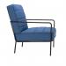 Jemini Atlas Reception Wire Frame Armchair 620x880x830mm Navy KF70020 KF70020