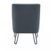 Jemini Daveen Reception Wire Frame Armchair 650x800x860mm Grey KF70021 KF70021